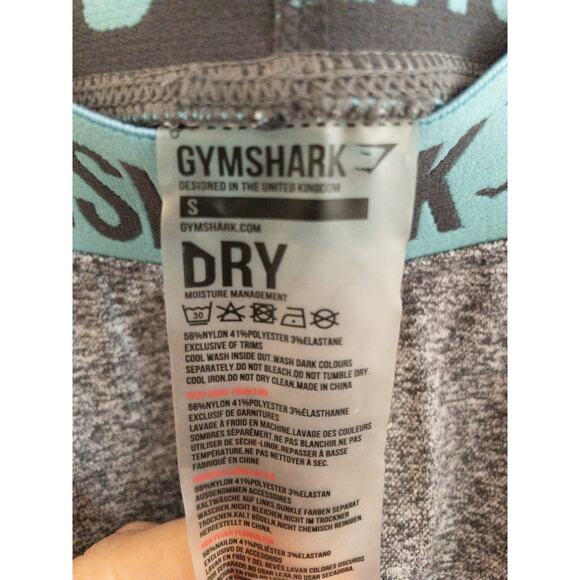 Gymshark Dry Flex Leggings Seamless Cropped Length Logo Waistband Size Small - Picture 5 of 5